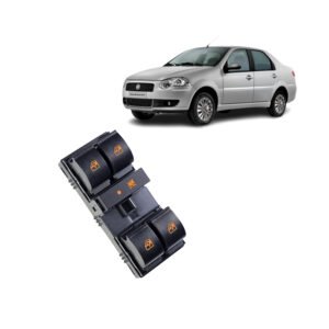 Botão Interruptor Vidro Elétrico Quadruplo Siena 2004 A 2012