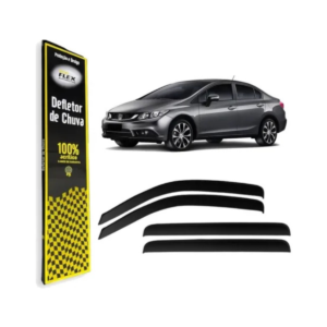 Calha Defletor Chuva Honda Civic 2012 2013 2014 2015 2016 4p