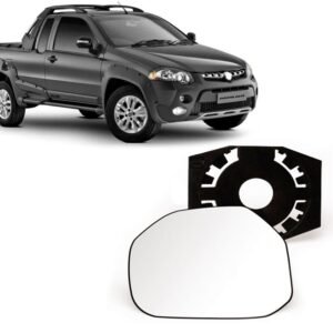 Vidro e Base Retrovisor Strada Adventure 13 14 15 16 Direito