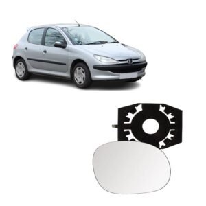 Vidro e Base Retrovisor Peugeot 206 1999 á 2015 Lado Direito