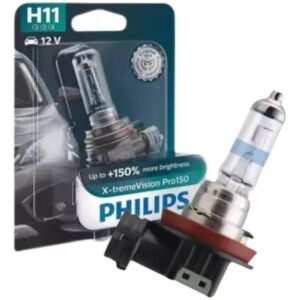 Lâmpada Philips H11 X-treme Vision 12v 55w + 150% Luz Pro