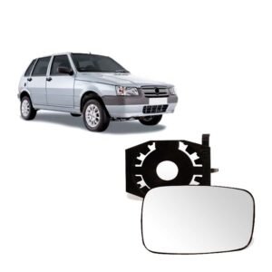 Lente e Base Retrovisor Direito Uno Economy 2011