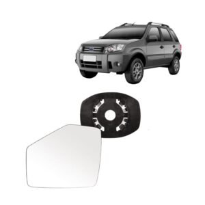 Vidro e Base Retrovisor Ecosport 2003 Até 2012 Lado Esquerdo