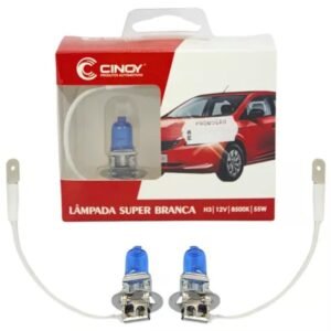 Lâmpada H3 Super Branca 55w 8500k 12v O Par