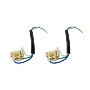 Par Soquete Com Fio Lampada Farol 3 Vias Fio 1,5mm H4 H5