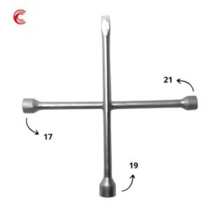 Alternative view of Chave De Roda Cruz Espatula 3 Bocas 17 19 21 Profissional